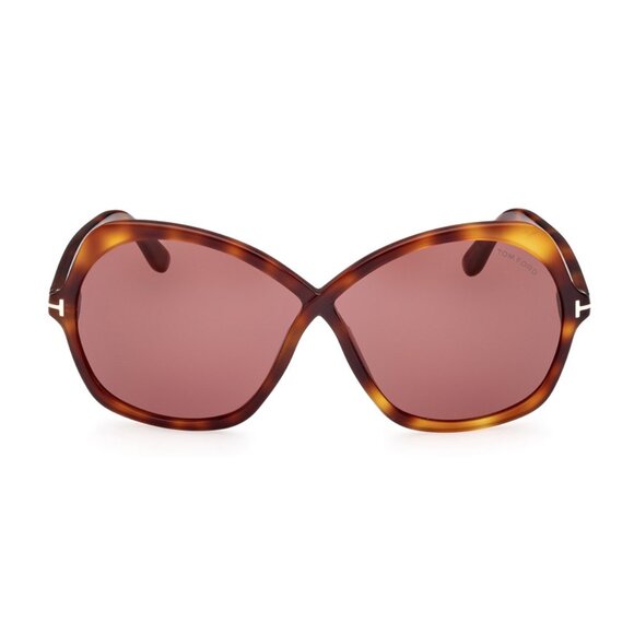 NEW TOM FORD SUNGLASSES, WOMEN BROWN HAVANA OVERSIZED SUNGLASSES TOM FORD